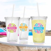 Personalized Island Flowers Tumbler, Available in 3 Colors 555435939